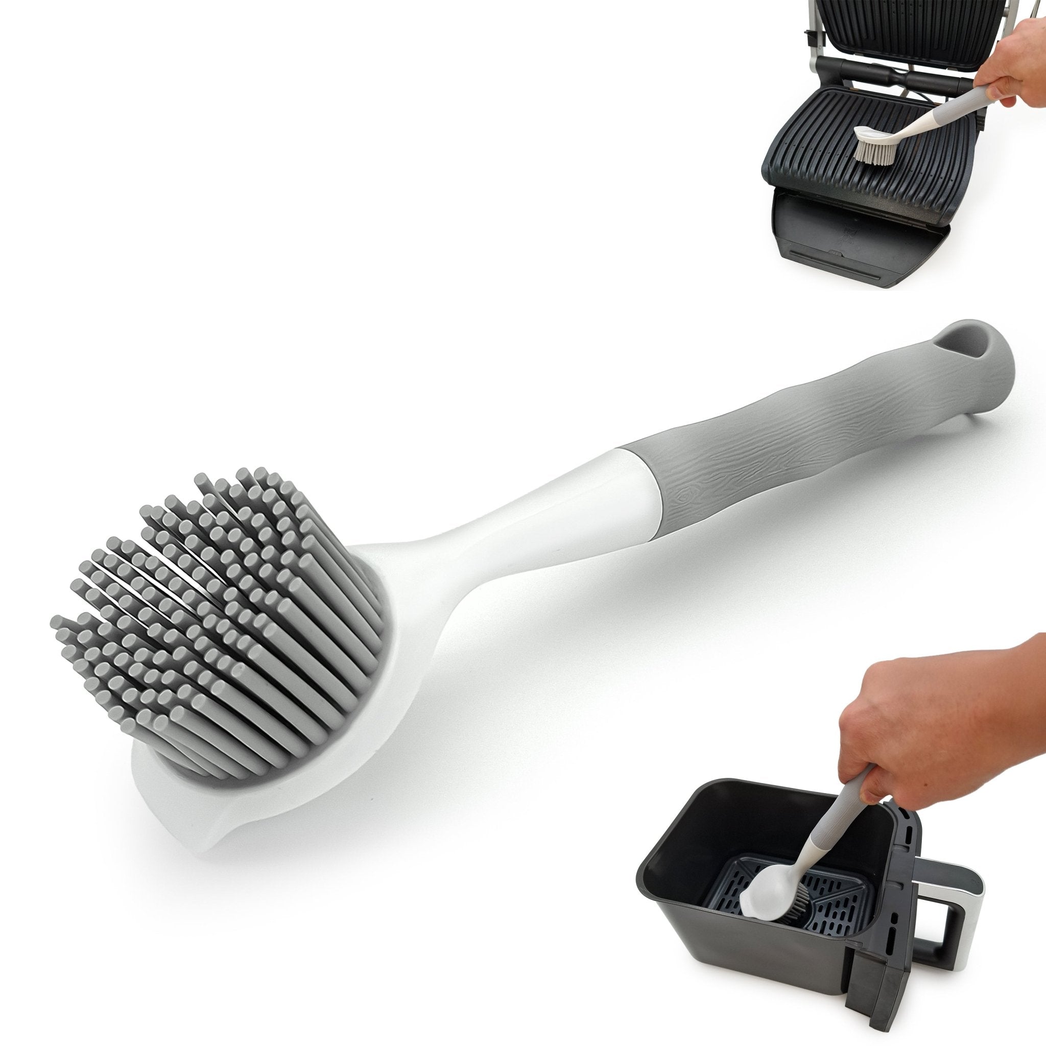 WunderFry | Reinigungsbürste mit Silikonborsten für Airfryer, Kontaktgrill & Pfannen - Wundermix GmbH