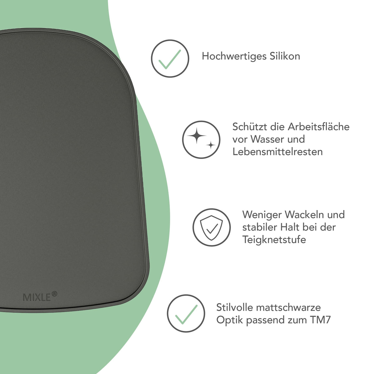mixle® | Silikonmatte kompatibel mit Thermomix TM7, TM6, TM5 - Wundermix GmbH