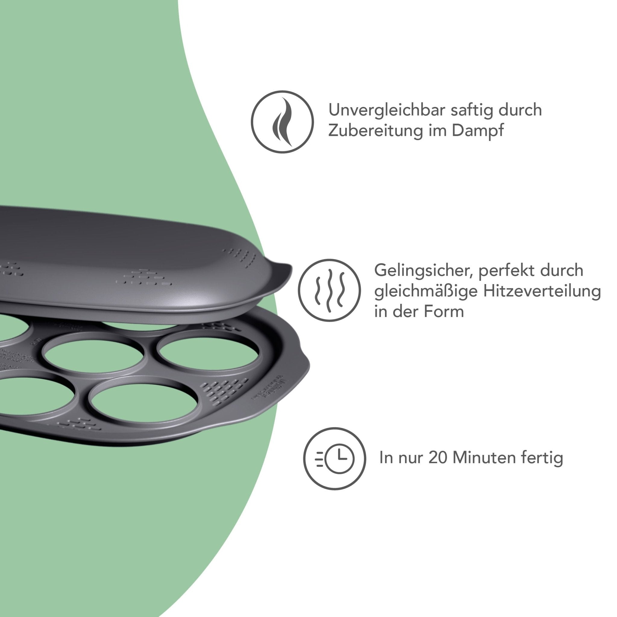 Muffinizer® | inkl. 10 Förmchen für Monsieur Cuisine Smart, Trend, Connect - Wundermix GmbH
