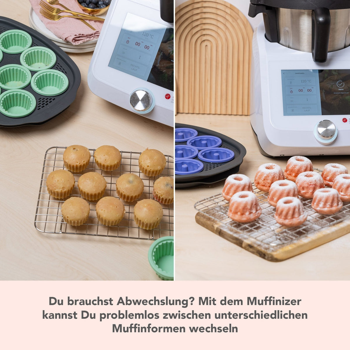Muffinizer® | inkl. 10 Förmchen für Monsieur Cuisine Smart, Trend, Connect - Wundermix GmbH