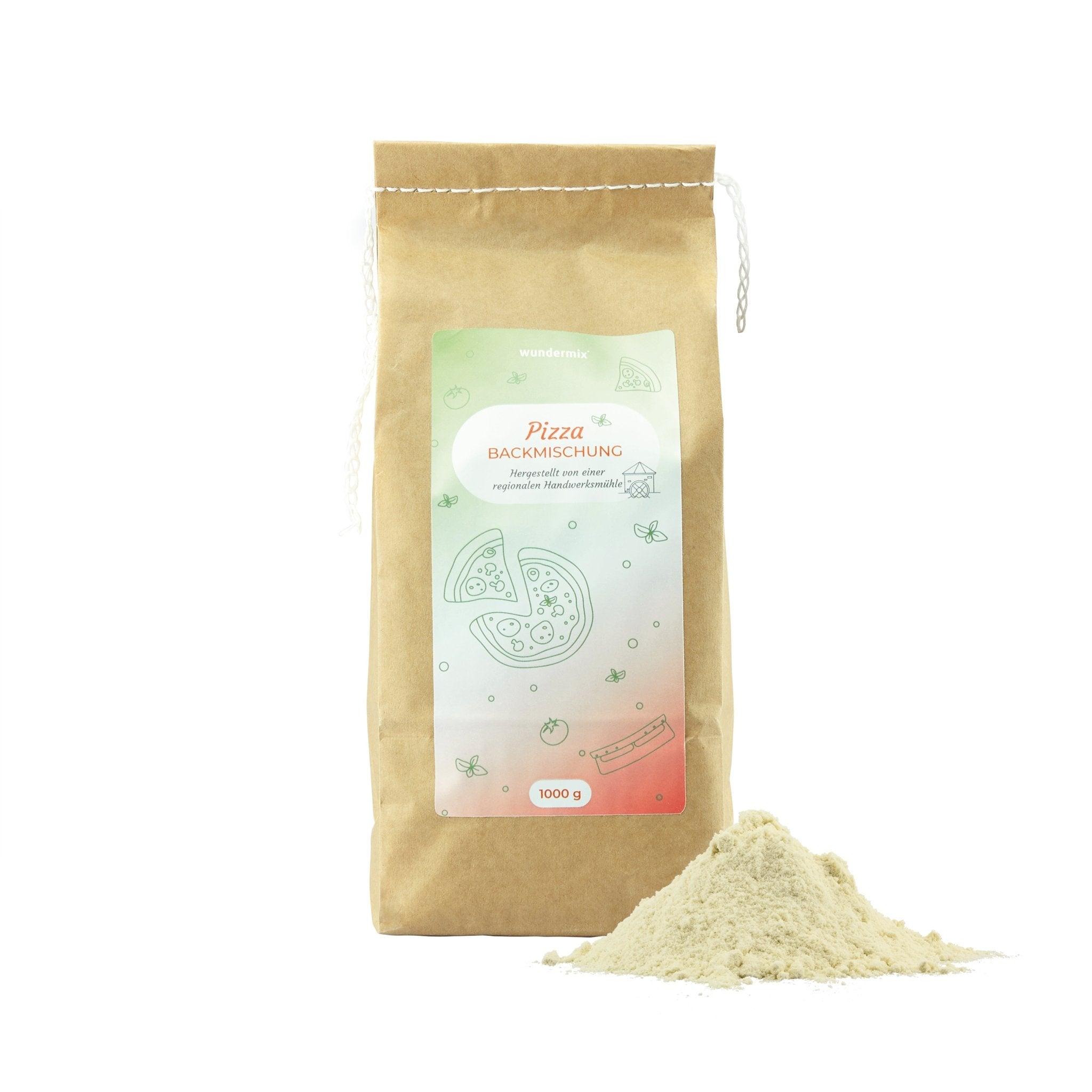 Pizza - Backmischung für 8 köstliche Pizzen | 1000 g - Wundermix GmbH