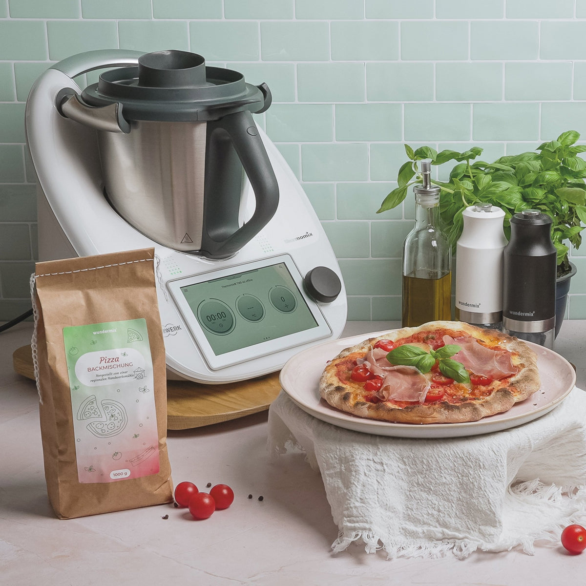 Pizza - Backmischung für 8 köstliche Pizzen | 1000 g - Wundermix GmbH