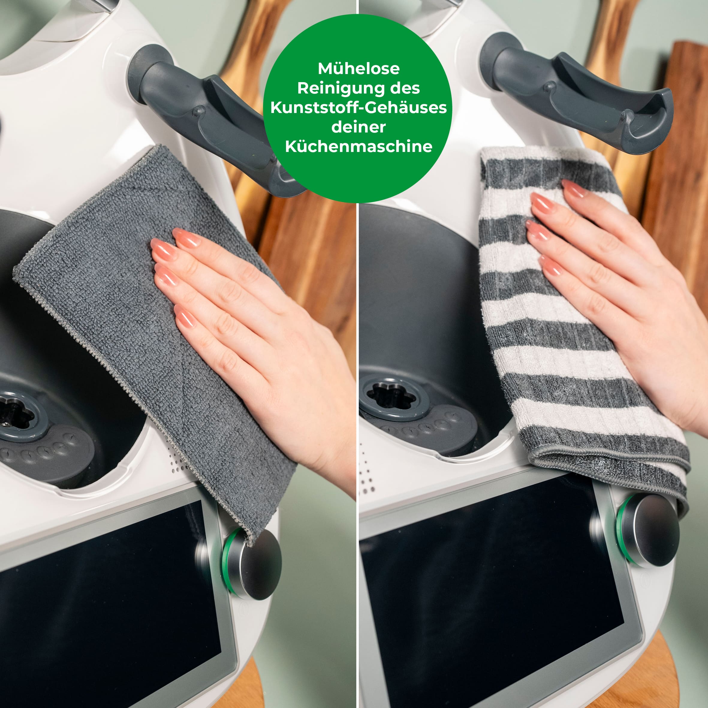 Reinigungstücher - Set aus Bambus - und Mikrofaser (3 - tlg.) - Wundermix GmbH