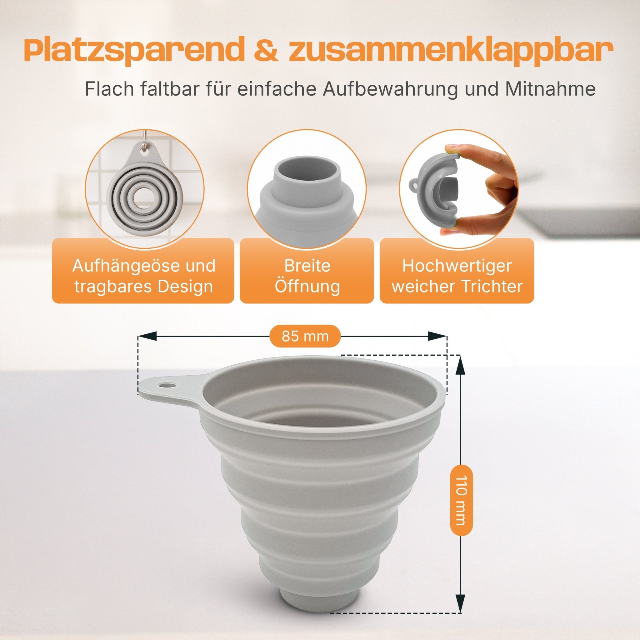 Silikon - Trichter für Monsieur Cuisine Smart, Connect, Trend & Compact - Wundermix GmbH