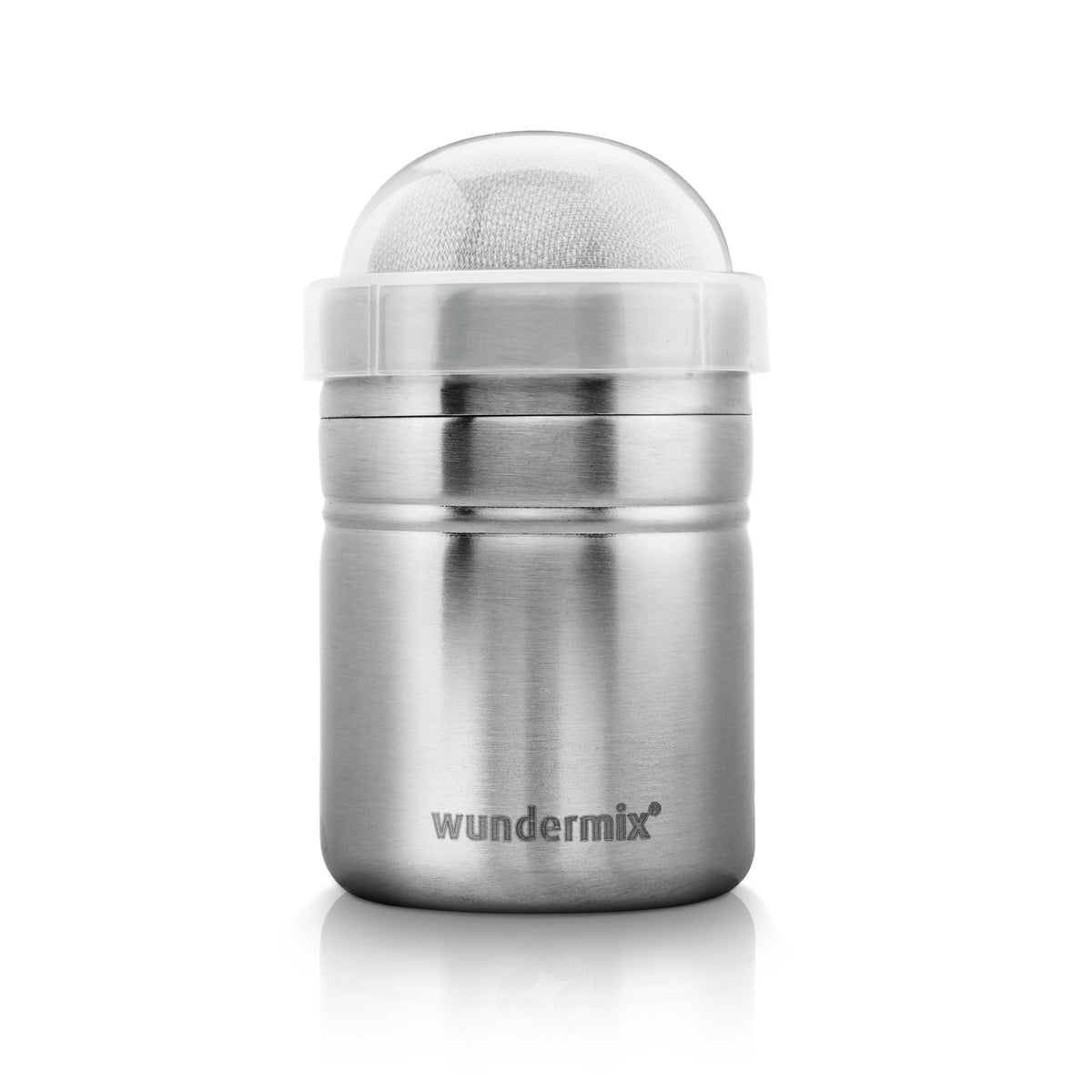 StreuPro | Edelstahl - Streuer für Mehl, Puderzucker, Kakaopulver, Zimtzucker - Wundermix GmbH