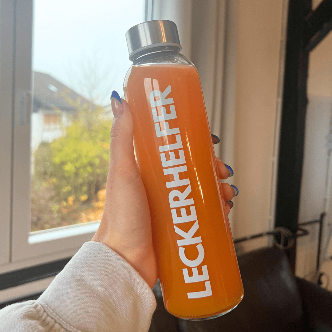 Leckerhelfer | Trinkflasche Glas 500 ml - Wundermix GmbH