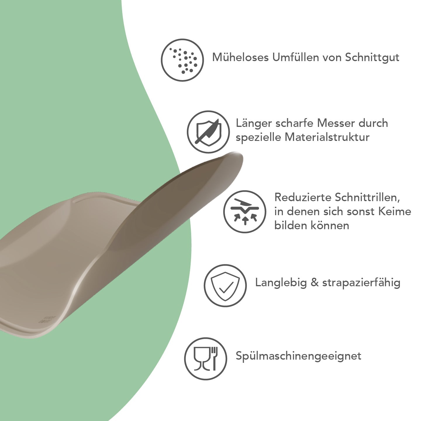 WunderBoard® V2 | 2 - in - 1 Schneidebrett in S, M, L - Wundermix GmbH