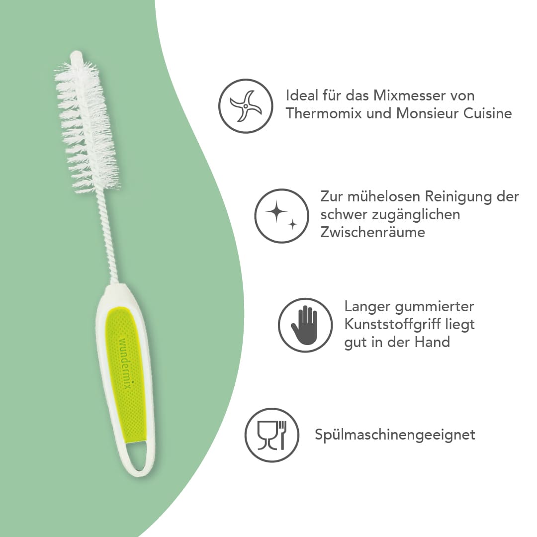 WunderBrush® Reinigungsbürste für Mixtopfmesser - Wundermix GmbH