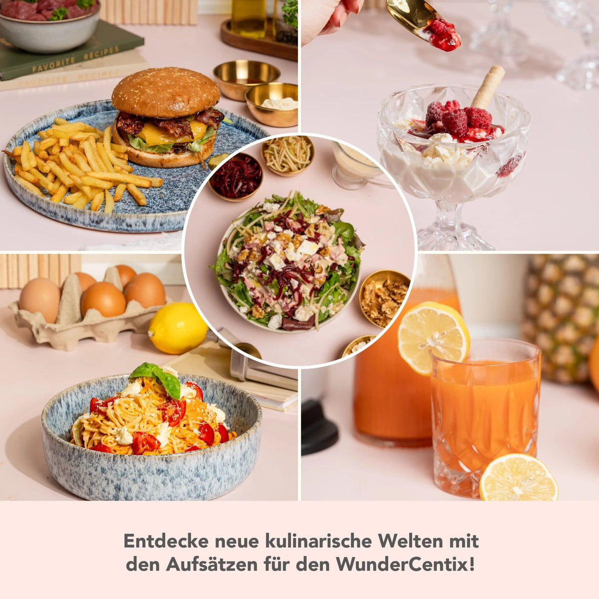WunderCentix® Profi - Set: Multifunktionsachse mit 5 Aufsätzen - Wundermix GmbH