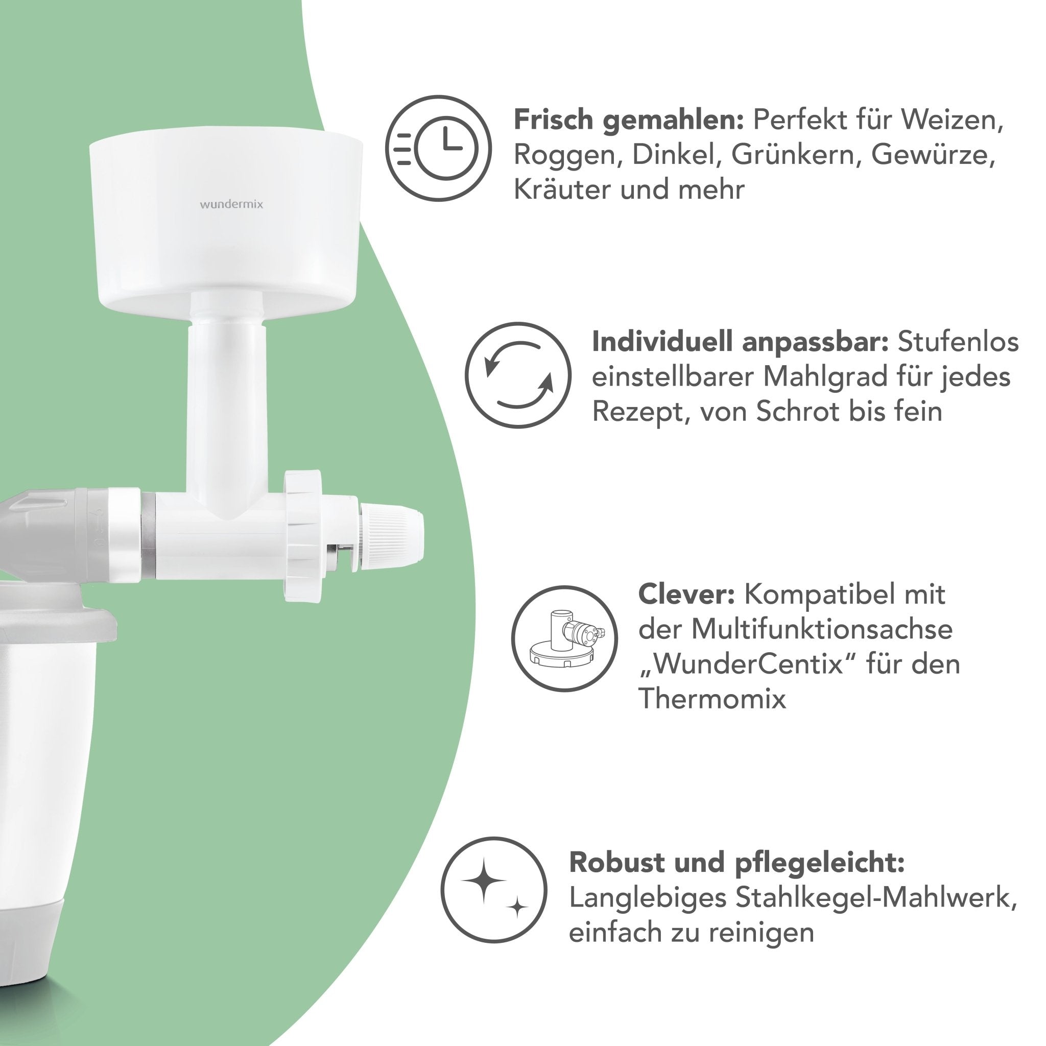 [B - Ware] Getreidemühle für WunderCentix® - Wundermix GmbH
