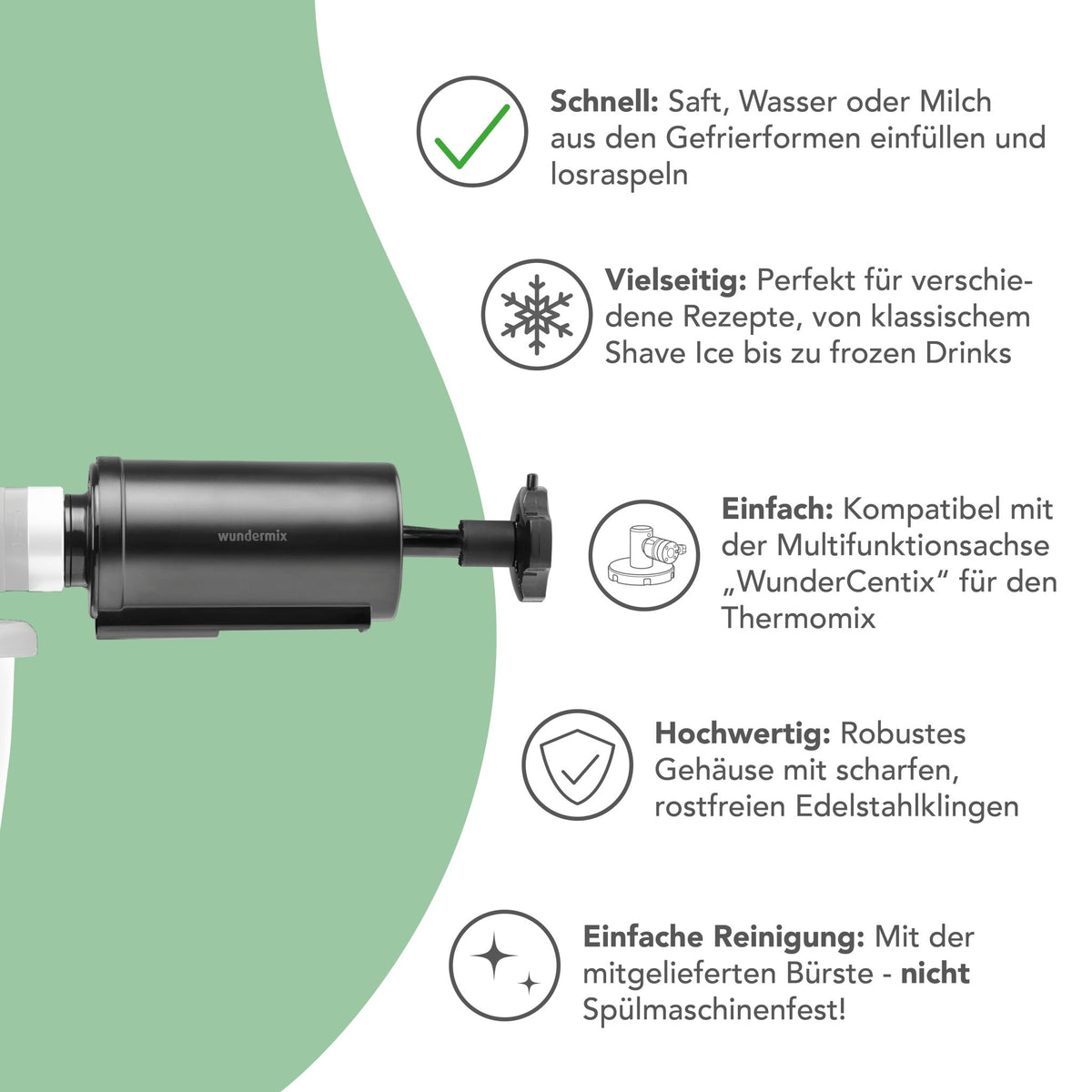 Eisraspler für WunderCentix® - Wundermix GmbH