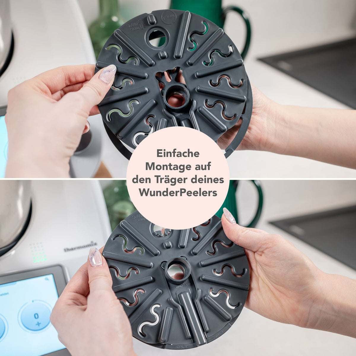 WunderPlate® (mit Träger) | Messerabdeckung für Thermomix TM7, TM6, TM5, TM31 - Wundermix GmbH