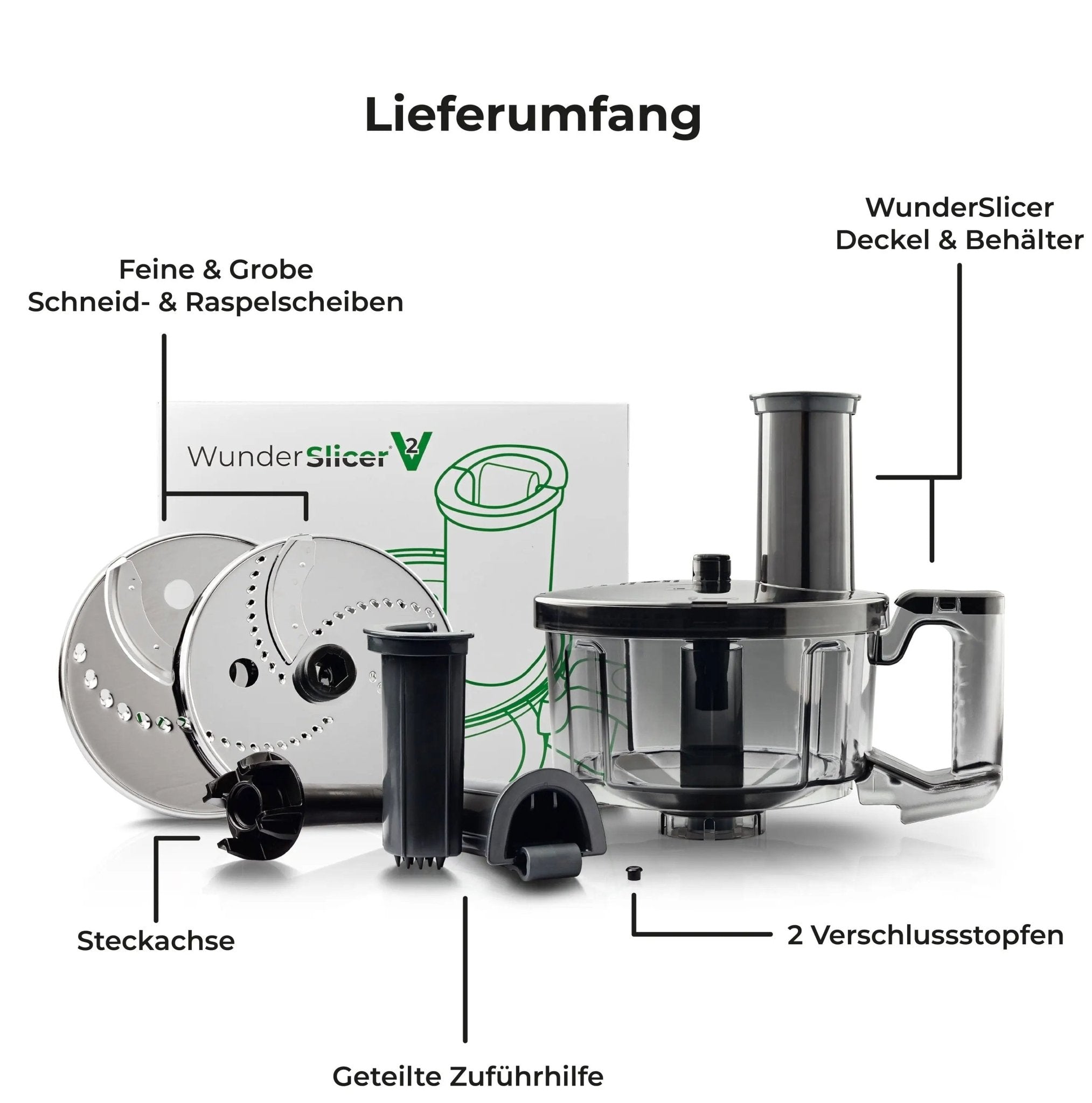 [B - Ware] WunderSlicer® V2 | Gemüseschneider für Thermomix TM6, TM5 - Wundermix GmbH