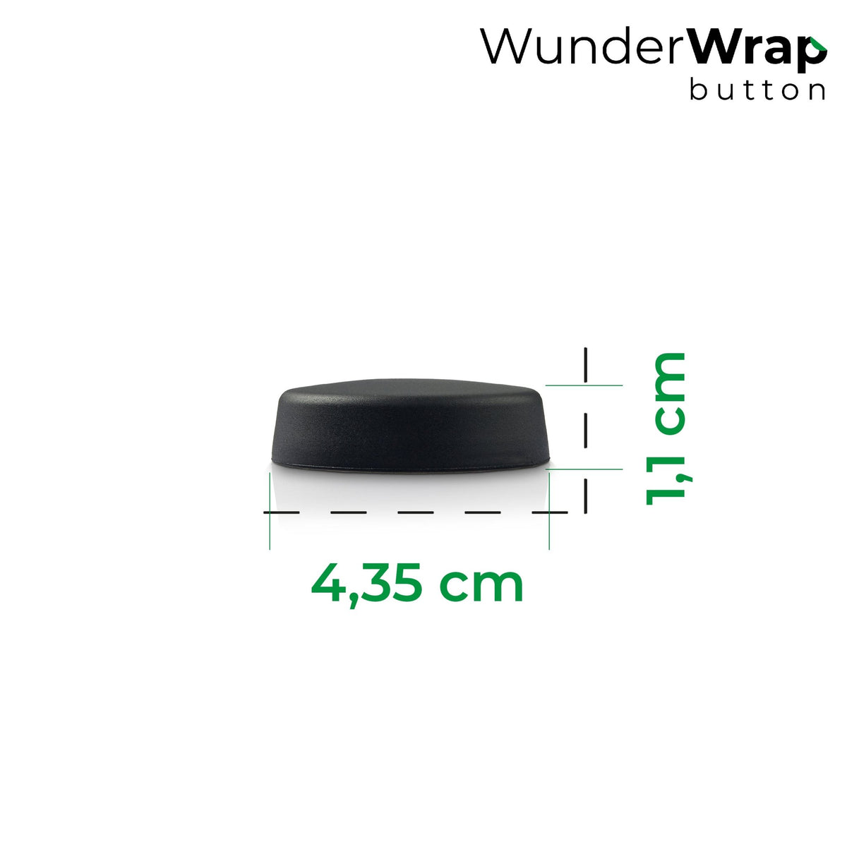 WunderWrap® Button | Drehknopfabdeckung für TM6, TM Friend | 2er - Set | schwarz - Wundermix GmbH