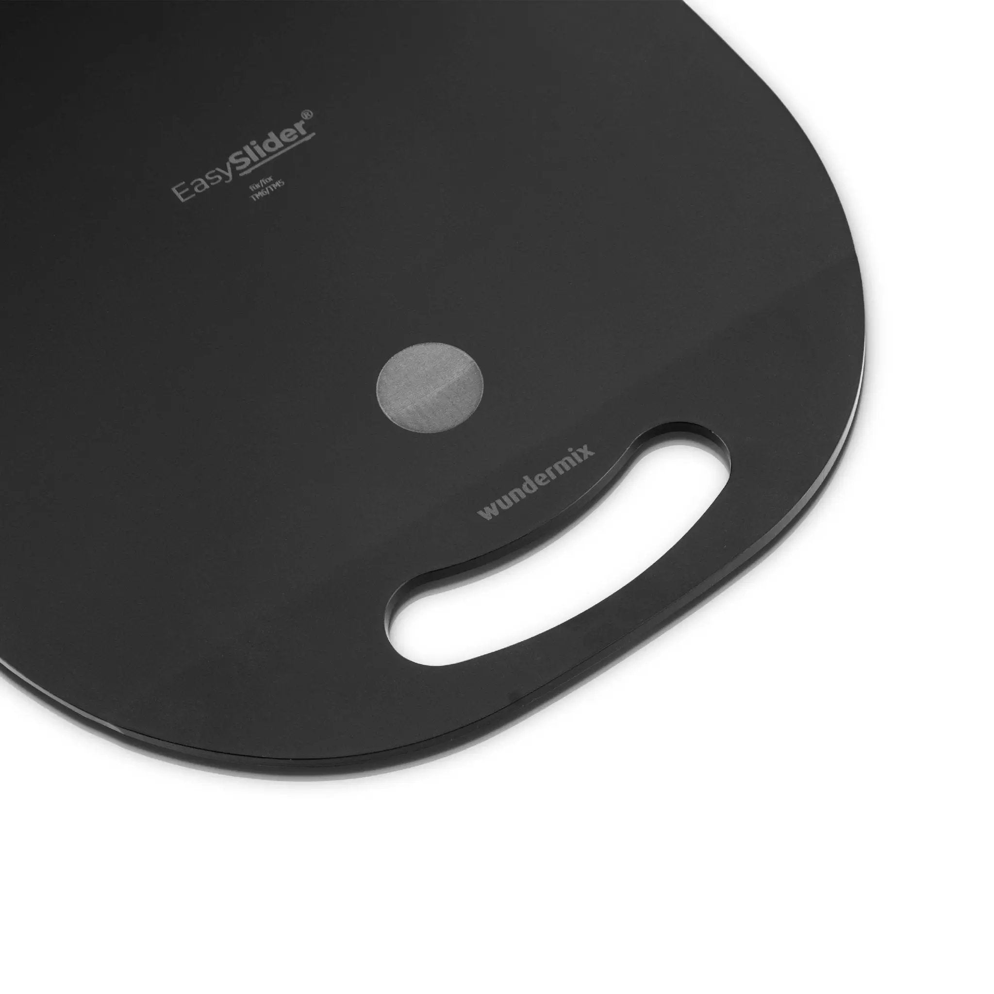 [B - Ware] EasySlider® | Mattschwarz | Gleitbrett aus Acrylglas für Thermomix TM6, TM5 - Wundermix GmbH