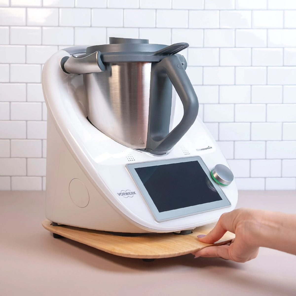 KitchenSlider® H | V3 | Echtholz Premium - Gleitbrett für Thermomix TM6, TM5 - Wundermix GmbH