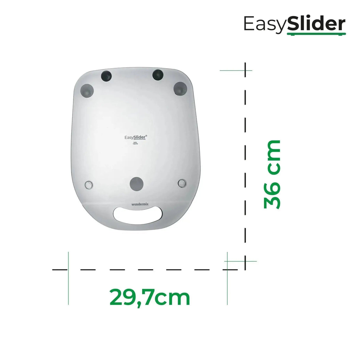 [B - Ware] EasySlider® | Gleitbrett aus Acrylglas für Thermomix TM6, TM5 - Wundermix GmbH