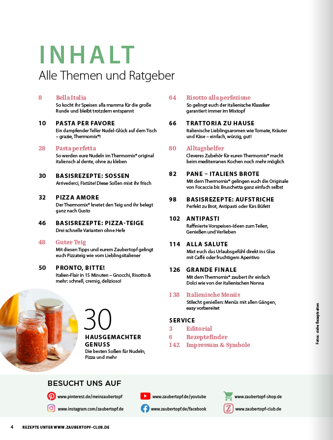 ZauberTopf Gold - Edition "Italien" - Ausgabe 03/2025 - Wundermix GmbH