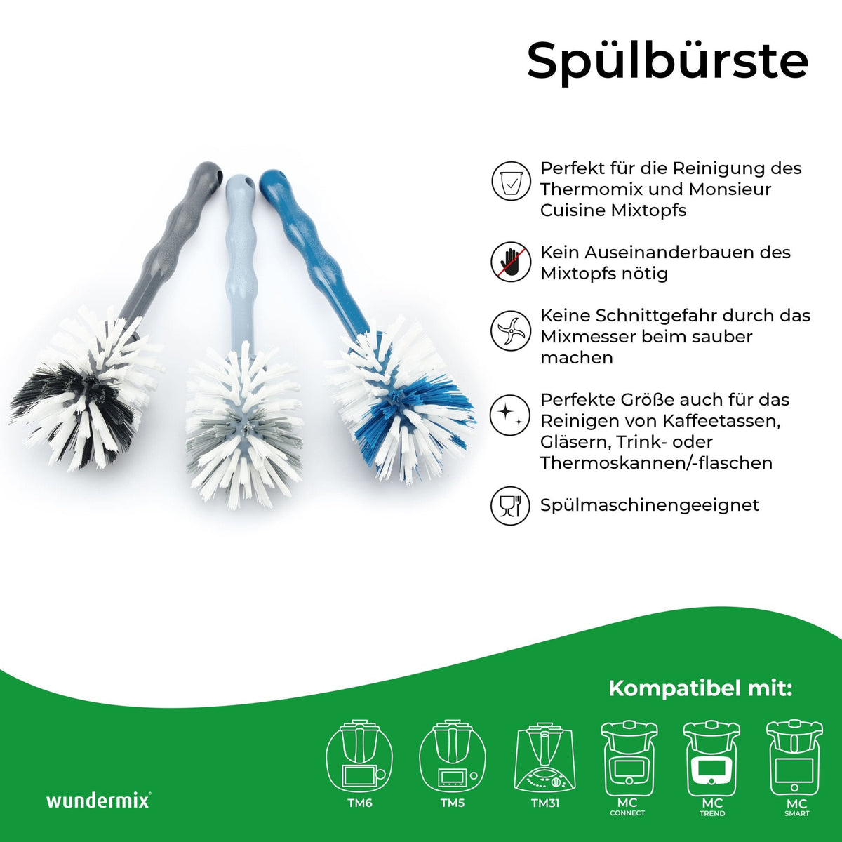 Mixtopf - Spülbürsten - Set (3er - Pack) «Classic» - Wundermix GmbH