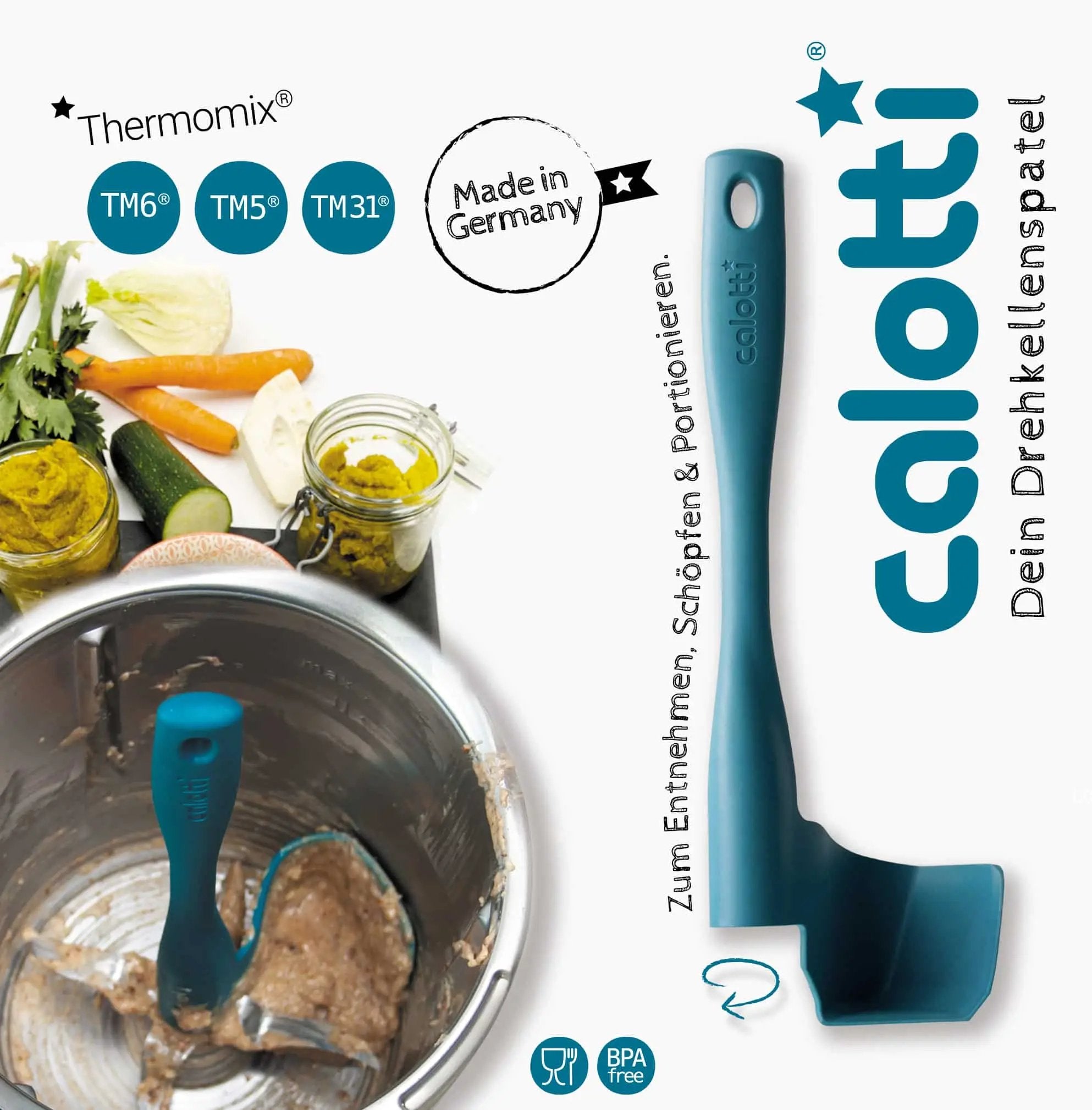 Calotti® | Drehkellenspatel für Thermomix TM7, TM6, TM5, TM31 - Wundermix GmbH