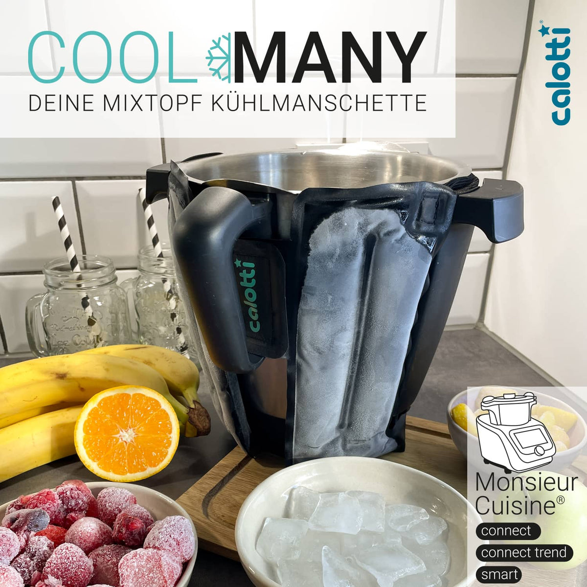 Calotti® Cool Many | Mixtopf - Kühlmanschette für Monsieur Cuisine Smart, Trend, Connect - Wundermix GmbH