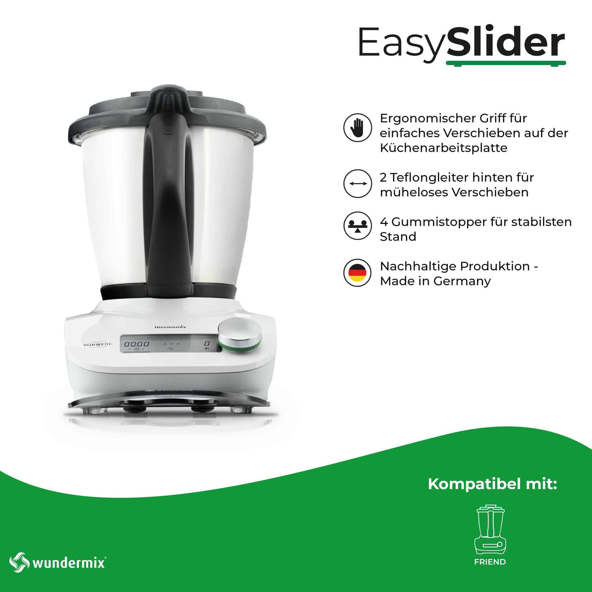 [B - Ware] EasySlider® | Gleitbrett aus Acrylglas für TM Friend - Wundermix GmbH