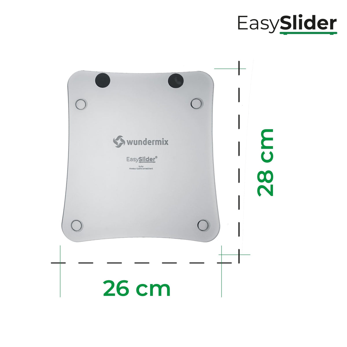 [B - Ware] EasySlider® | Gleitbrett aus Acrylglas für Monsieur Cuisine - Wundermix GmbH