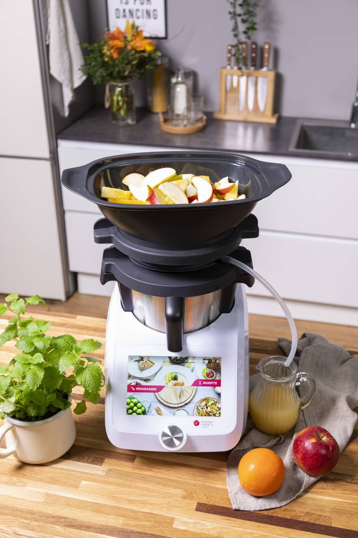Dampfentsafter - Aufsatz von MixFino® für Monsieur Cuisine Smart, Trend, Connect - Wundermix GmbH