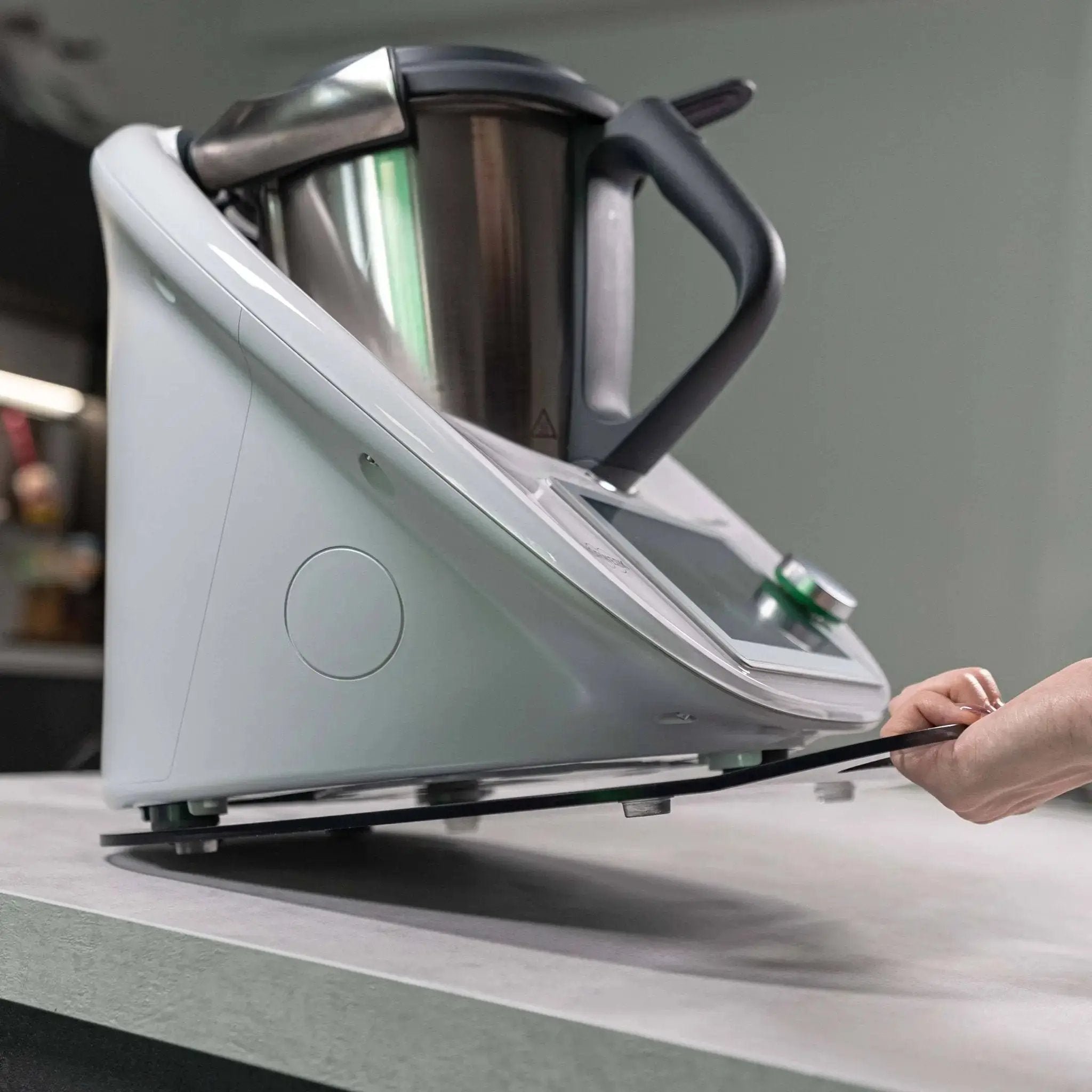 [B - Ware] EasySlider® | Gleitbrett aus Acrylglas für Thermomix TM6, TM5 - Wundermix GmbH