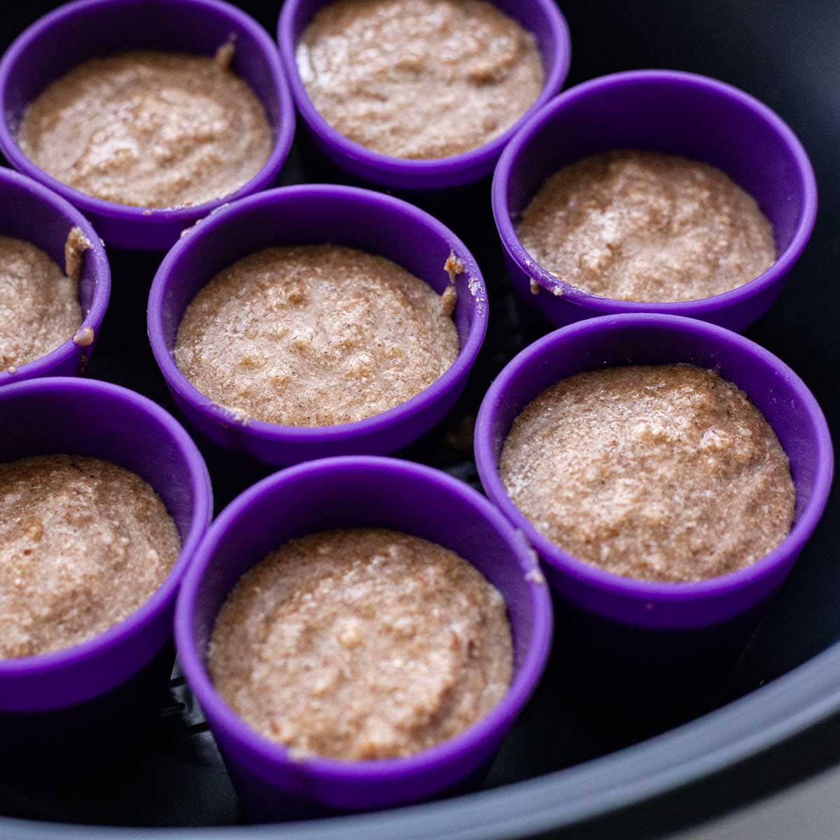 WunderCups® | Silikon - Förmchen - Set | 8 - tlg. | lila - Wundermix GmbH